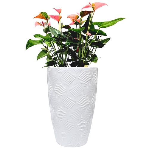 Kaspó virágtartó | Fehér | 51L