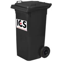 Szemeteskuka | Fekete | PP | 120L