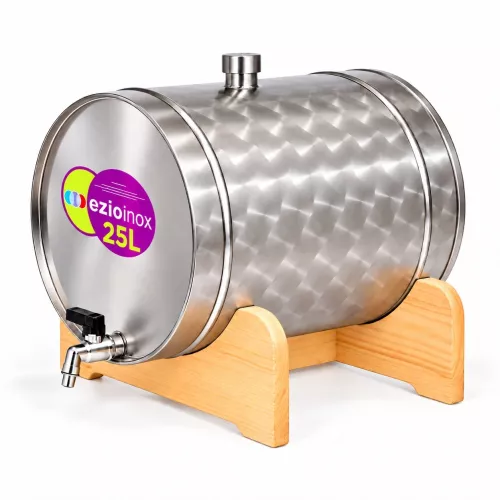 Kanna hordó csappal | Inox | 25L 