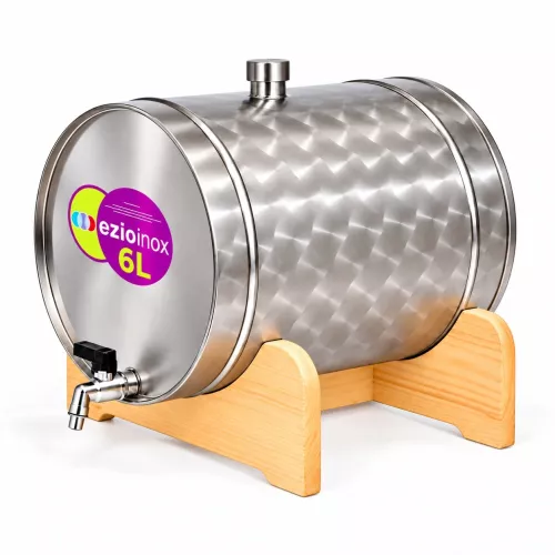 Kanna hordó csappal | Inox | 6L 