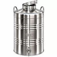 Kanna hordó csappal | Inox | 100L