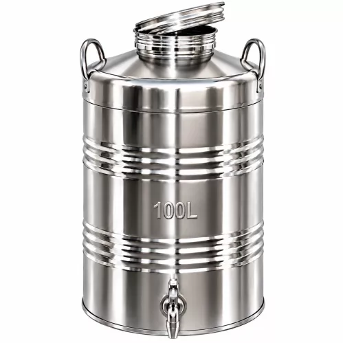 Kanna hordó csappal | Inox | 100L