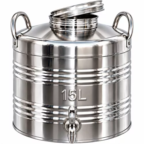 Kanna hordó csappal | Inox | 15L