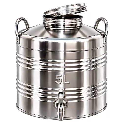 Kanna hordó csappal | Inox | 5L