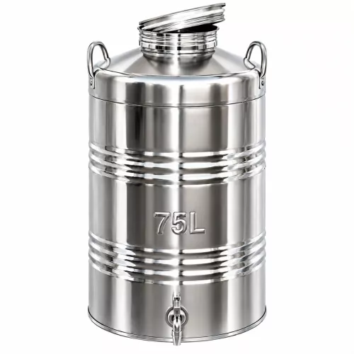 Kanna hordó csappal | Inox | 75L