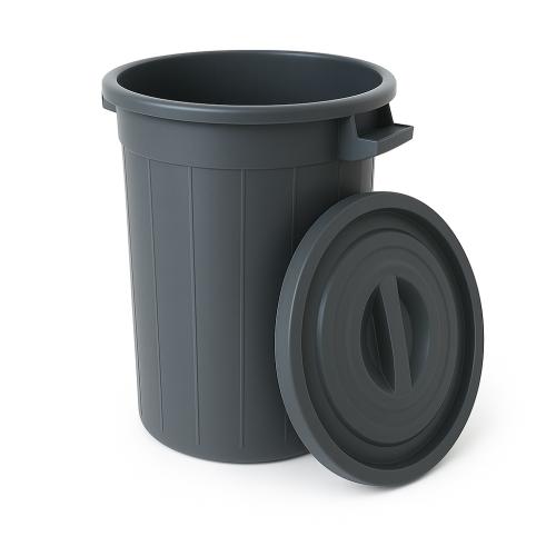 Kerti szemeteskosár | Fekete | 75L