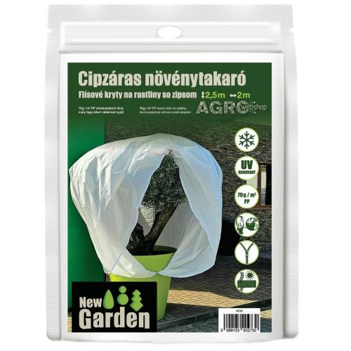 Fátyolzsák 2.5×2m | Cipzár | 70g/m²