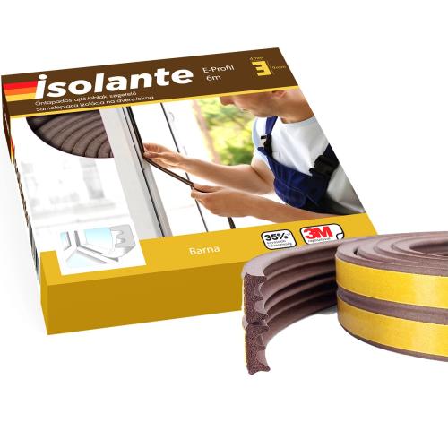 Szigetelés | E-profil | Barna | 6m