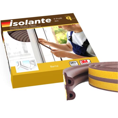 Szigetelés | P-profil | Barna | 6m