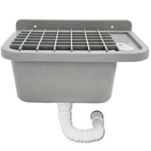 Szürke műanyag falikút | 50cm