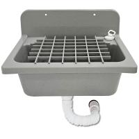 Szürke műanyag falikút | 55cm