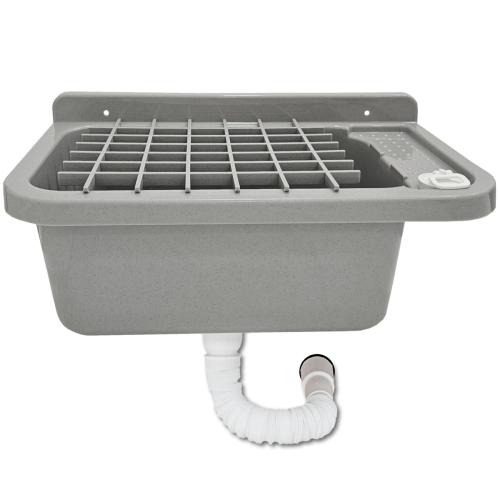 Szürke műanyag falikút | 60cm