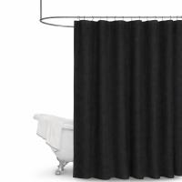 Zuhanyfüggöny textil | Fekete | 180 cm